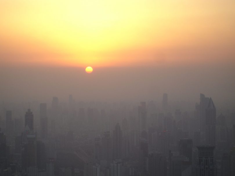 "Sonnenuntergang" in Shanghai | CC-BY-SA-3.0