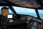 Landeanflug im Airbus-Simulator
