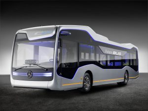 Mercedes-Benz Future Bus mit CityPilot. Teilautomatisiert fahrender Stadtbus.