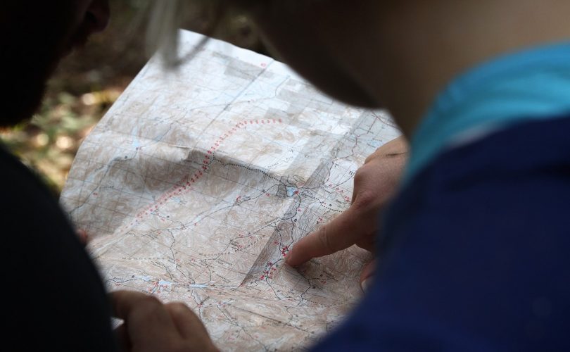 Navigation mit Karte
