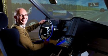 Test Autonomes Fahren im Fahrsimulator