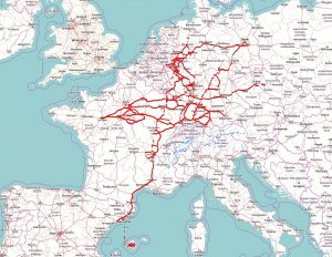 Kühl-LKW Routen Europa