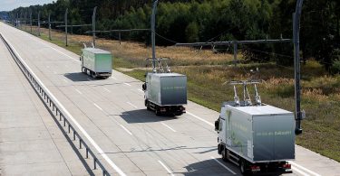 Oberleitungs-LKW-Verkehr Siemens