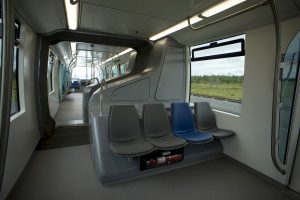 Thailand-Interieur der Bombardier Innovia Monorail 300