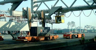 Automatische Containerbrücken, Hafen Rotterdam