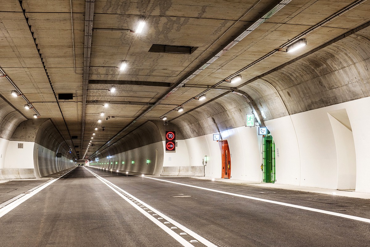 Spezielle Tunnelbeschichtung für den Scheibengipfeltunnel