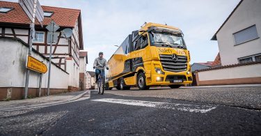 Actros mit Abbiege-Assistent