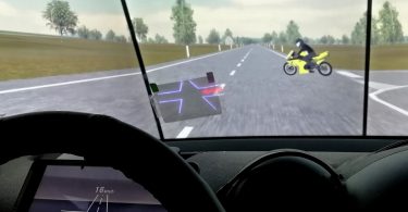 Fahrsimulator Motorrad TU Graz