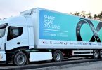 Electric truck for wireless charging. ©_Smartroad Gotland