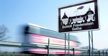 Touristic signage on German Autobahn