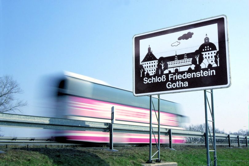Touristic signage on German Autobahn