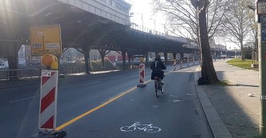 Pop-up-Radwege bringen mehr Sicherheitsgefühl