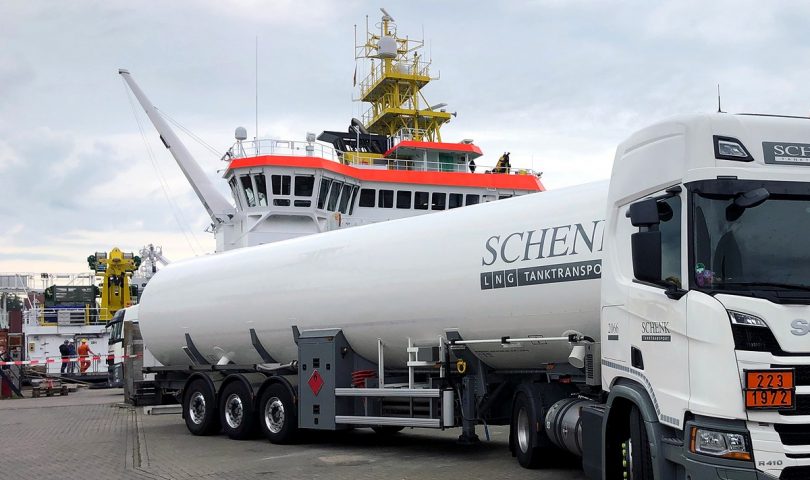 ATAIR receives Gasum’s first truck-to-ship bunkering operation in Germany