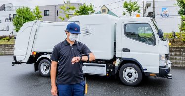 Der FUSO eCanter SensorCollect Konzept-Lkw