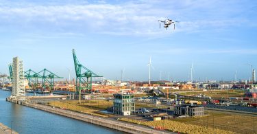 Ab sofort werden sechs autonome Drohnen täglich Flüge im Hafengebiet von Antwerpen absolvieren.